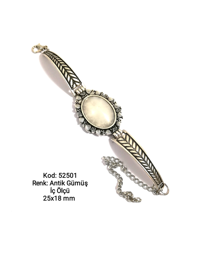 Antik Gümüş Bileklik Aparatı 52501