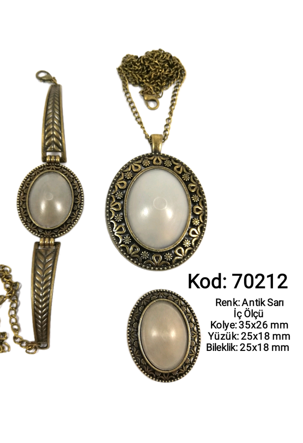 Kolye Yüzük Bileklik Seti 70212