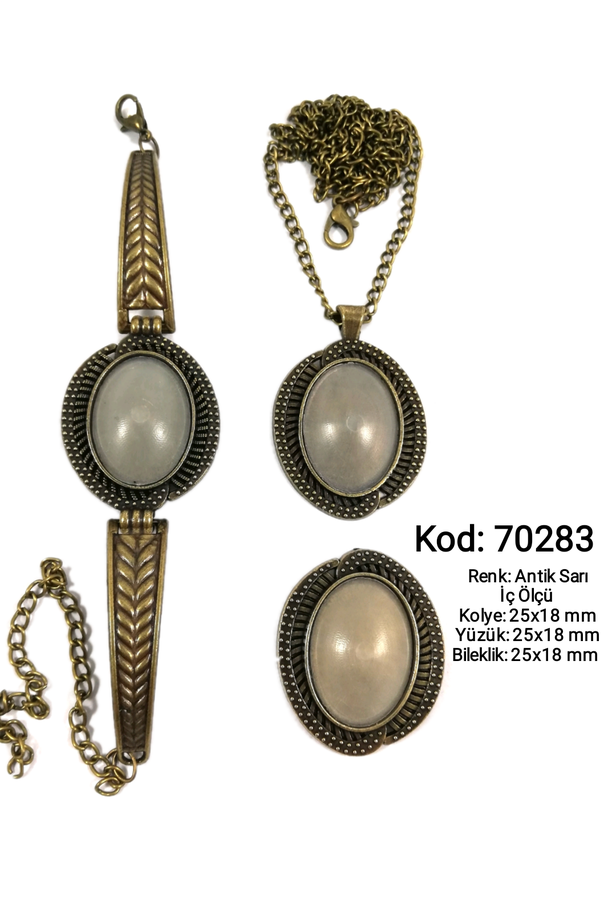 Kolye Yüzük Bileklik Seti 70283