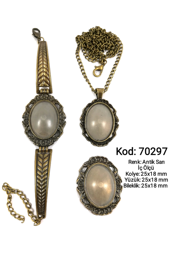 Kolye Yüzük Bileklik Seti 70297