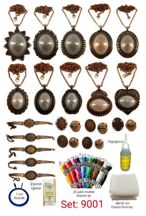 SET: 9001 Etamin Kanaviçe Takı Başlangıç Seti