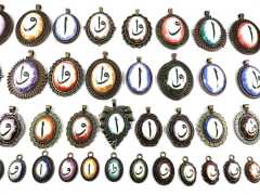 Toptan 100 Adet Elif Vavlı Çini Kolye