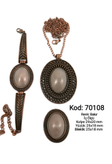 Kolye Yüzük Bileklik Seti 70108