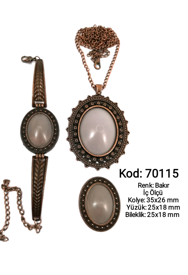 Kolye Yüzük Bileklik Seti 70115