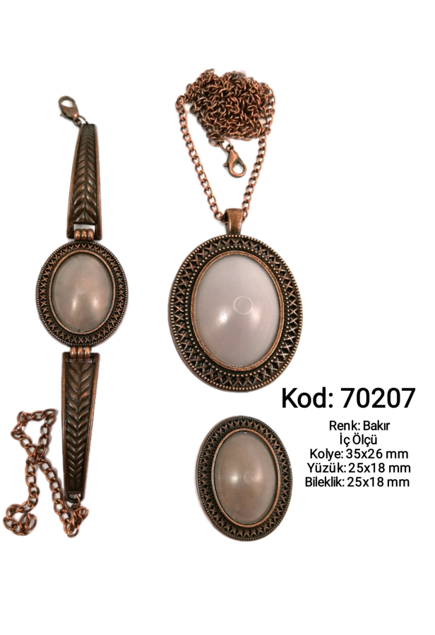 Kolye Yüzük Bileklik Seti 70207