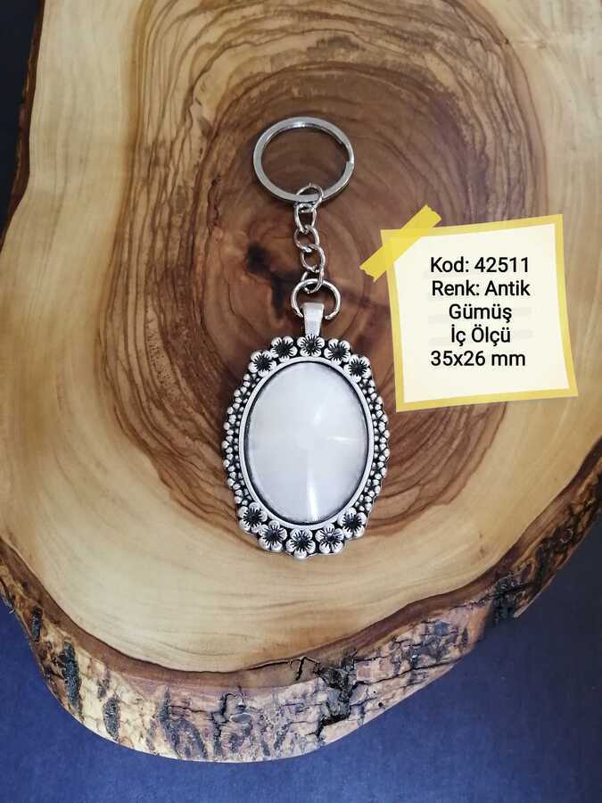 Antik Gümüş Kaplama Anahtarlık Aparatı 42511