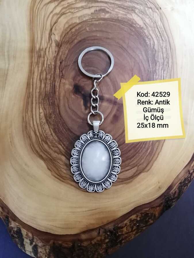 Antik Gümüş Kaplama Anahtarlık Aparatı 42529
