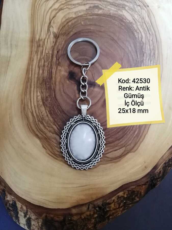 Antik Gümüş Kaplama Anahtarlık Aparatı 42530