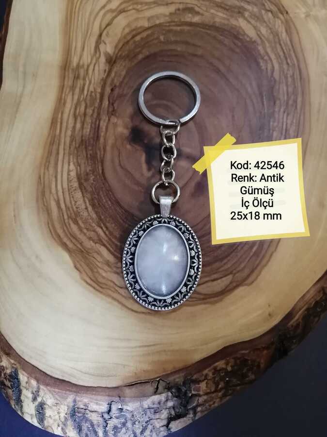 Antik Gümüş Kaplama Anahtarlık Aparatı 42546