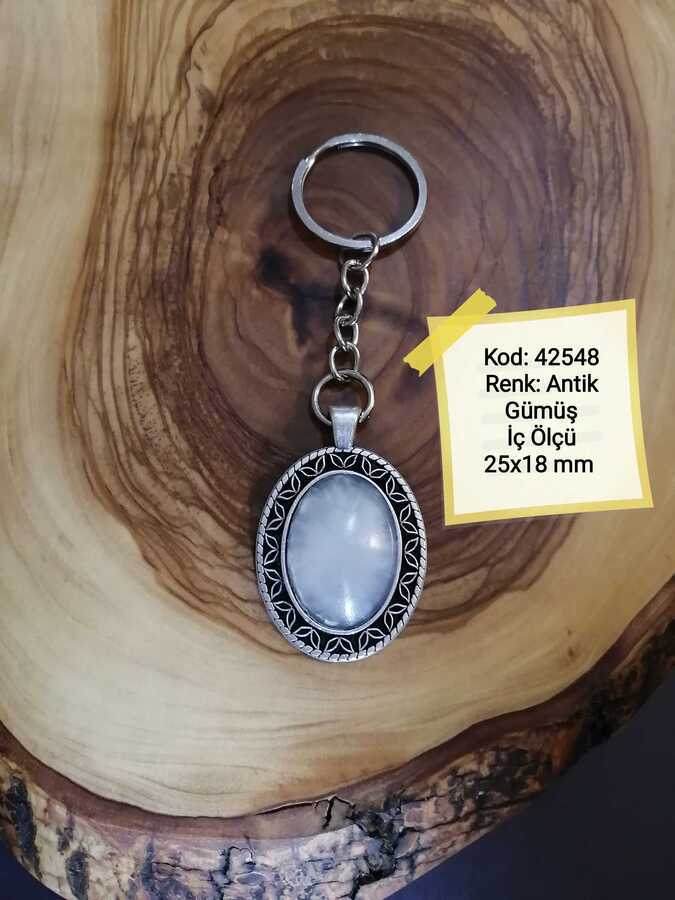 Antik Gümüş Kaplama Anahtarlık Aparatı 42548