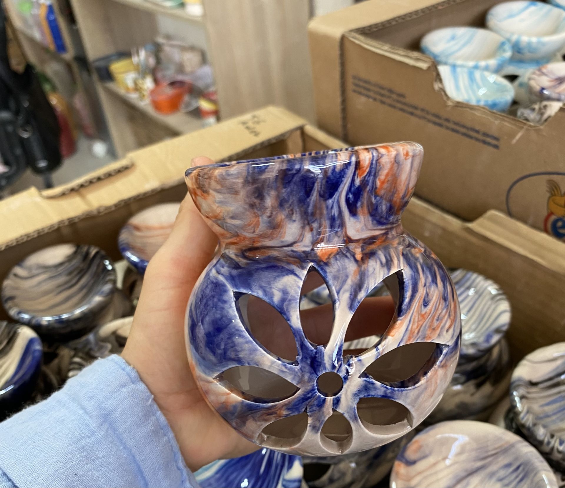 60 adet seramik buhurdanlık