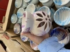 60 adet seramik buhurdanlık