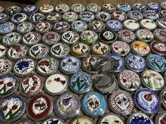 50 adet çini el aynası