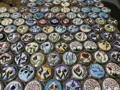 50 adet çini el aynası