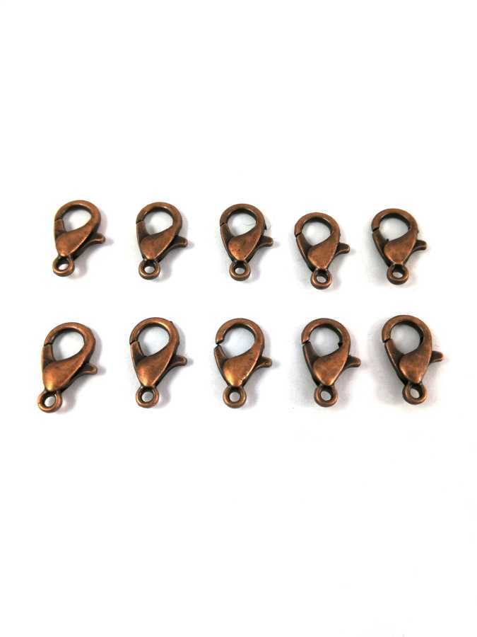 10 Adet Bakır Renk Takı Papağanı