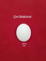 35x26 mm Oval Çini Takı Bisküvisi