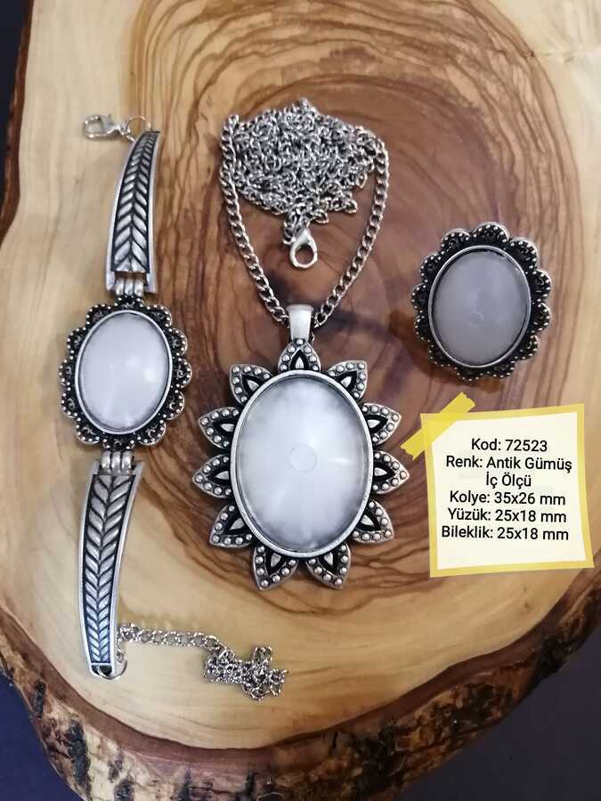 Kolye Yüzük Bileklik Seti 72523