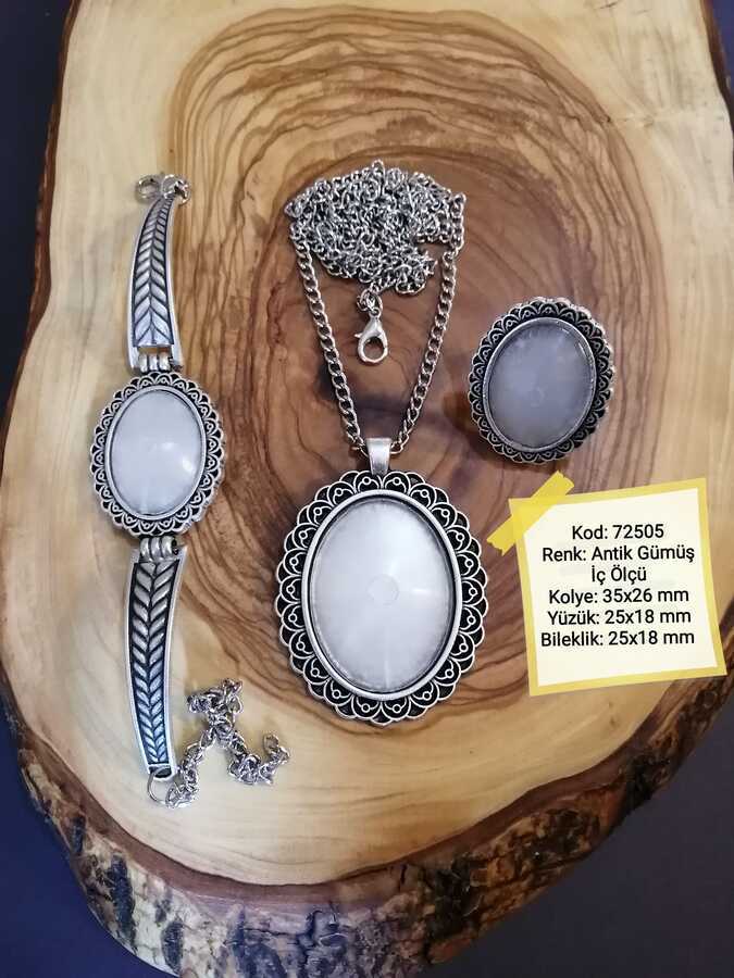 Kolye Yüzük Bileklik Seti 72505