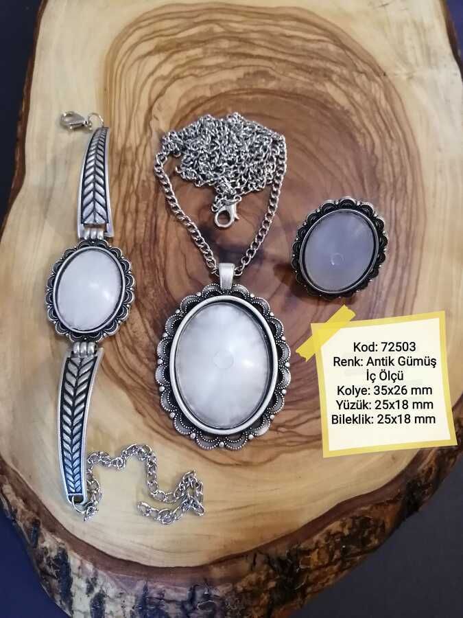 Kolye Yüzük Bileklik Seti 72503