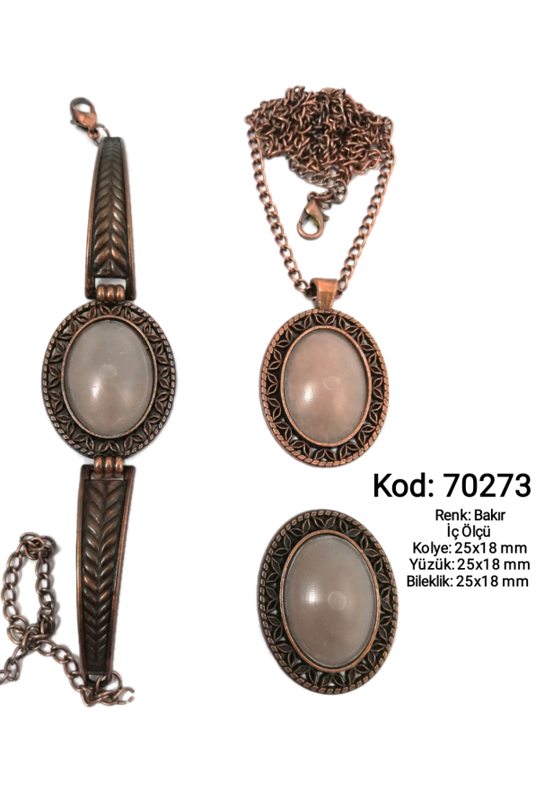 Kolye Yüzük Bileklik Seti 70273