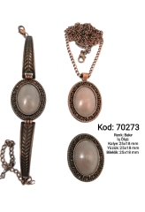 Kolye Yüzük Bileklik Seti 70273