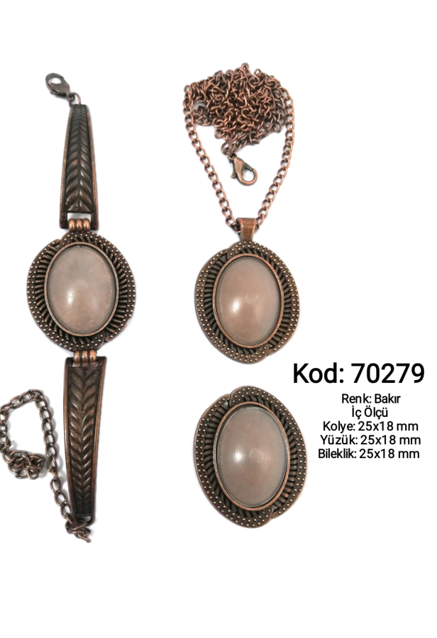 Kolye Yüzük Bileklik Seti 70279