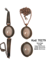 Kolye Yüzük Bileklik Seti 70279